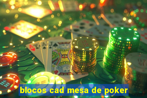 blocos cad mesa de poker